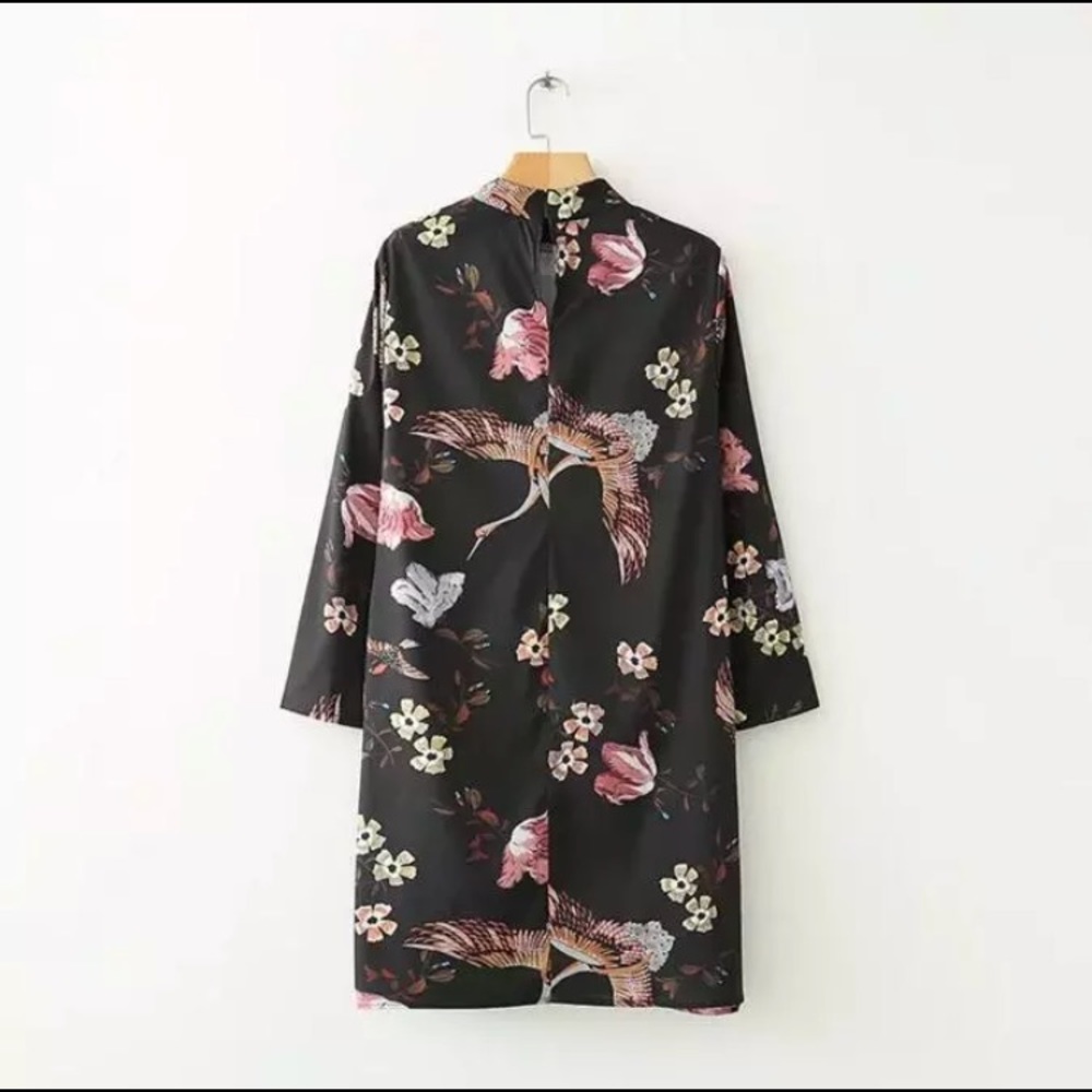 LAST ONE NWT Asian Pattern Tunic Dress - Picture 2 of 7